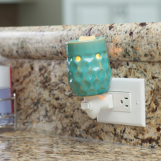 Turquoise Honeycomb Pluggable Wax Warmer